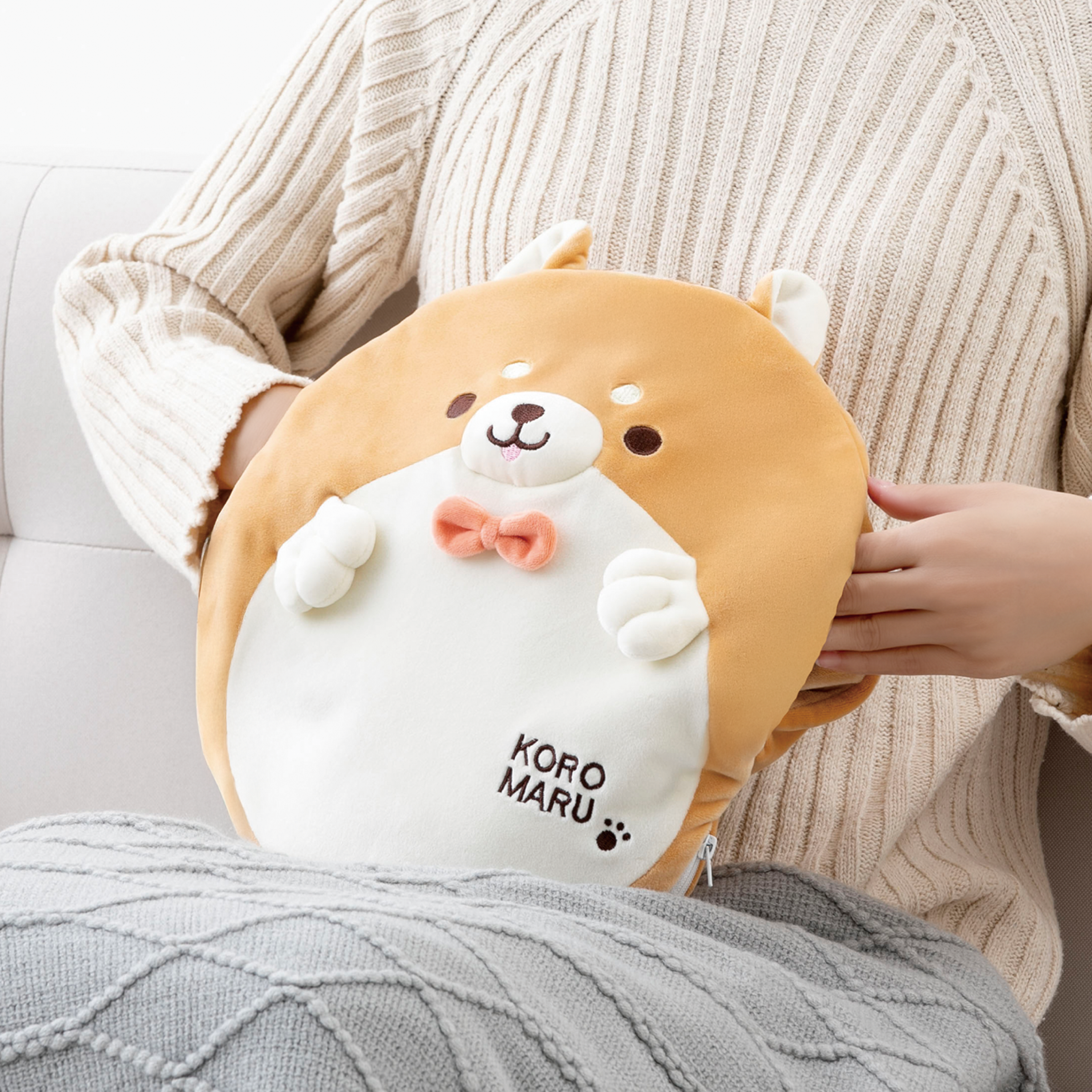 手が入るコロまる湯たんぽ
